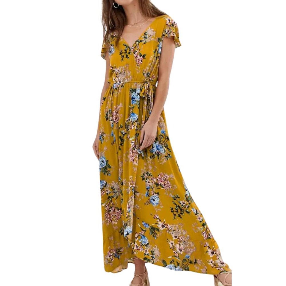 Band of Gypsies Boho Floral Print Jumpsuit - Picture 1 of 10